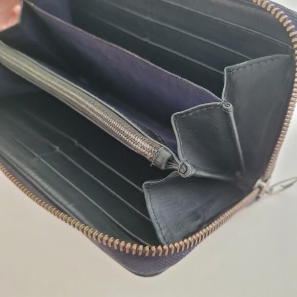 Gucci GG Logo Wallet Zip Around Monogram Green Patent Leather Large Accordio Box - Picture 5 of 11